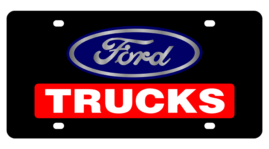 Ford Trucks Carbon Steel License Plate