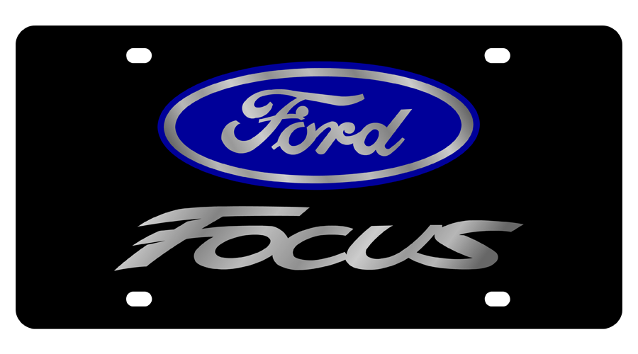 2011 Ford Focus Carbon Steel License Plate