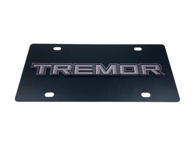 Ford Tremor Blacked Out Carbon Steel License Plate