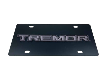 Ford Tremor Blacked Out Carbon Steel License Plate