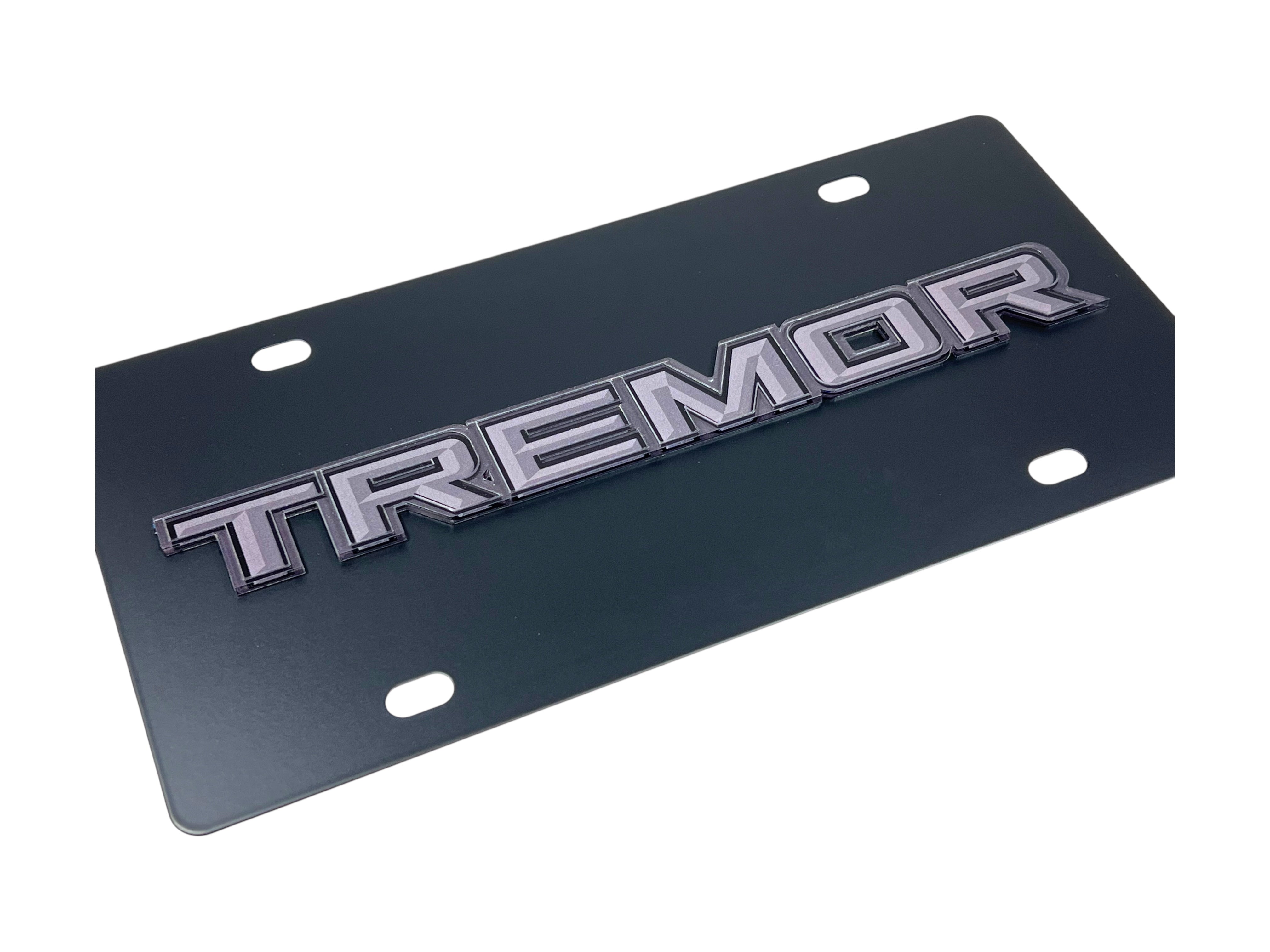 Ford Tremor Blacked Out Carbon Steel License Plate