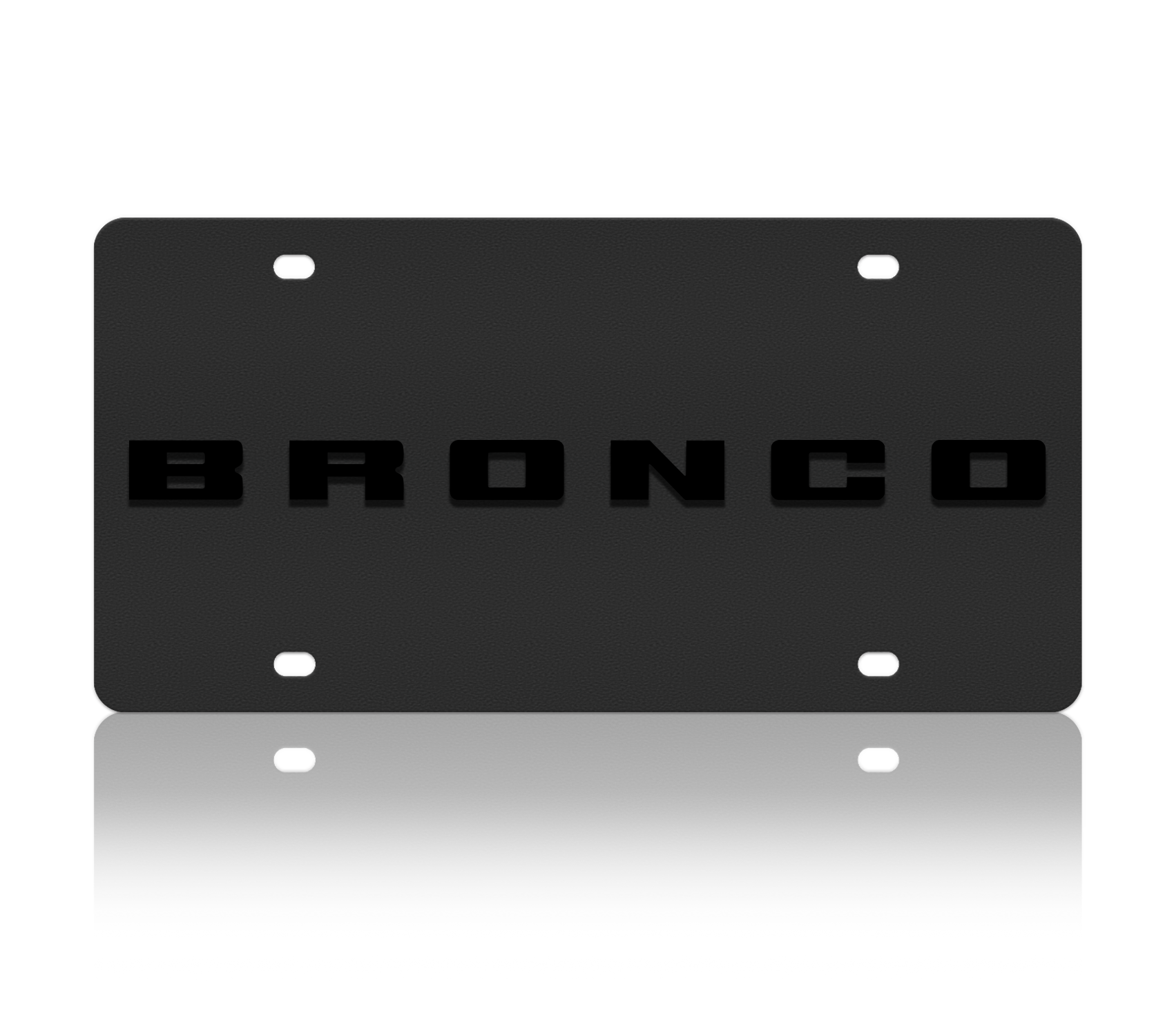 Ford Bronco Carbon Steel License Plate