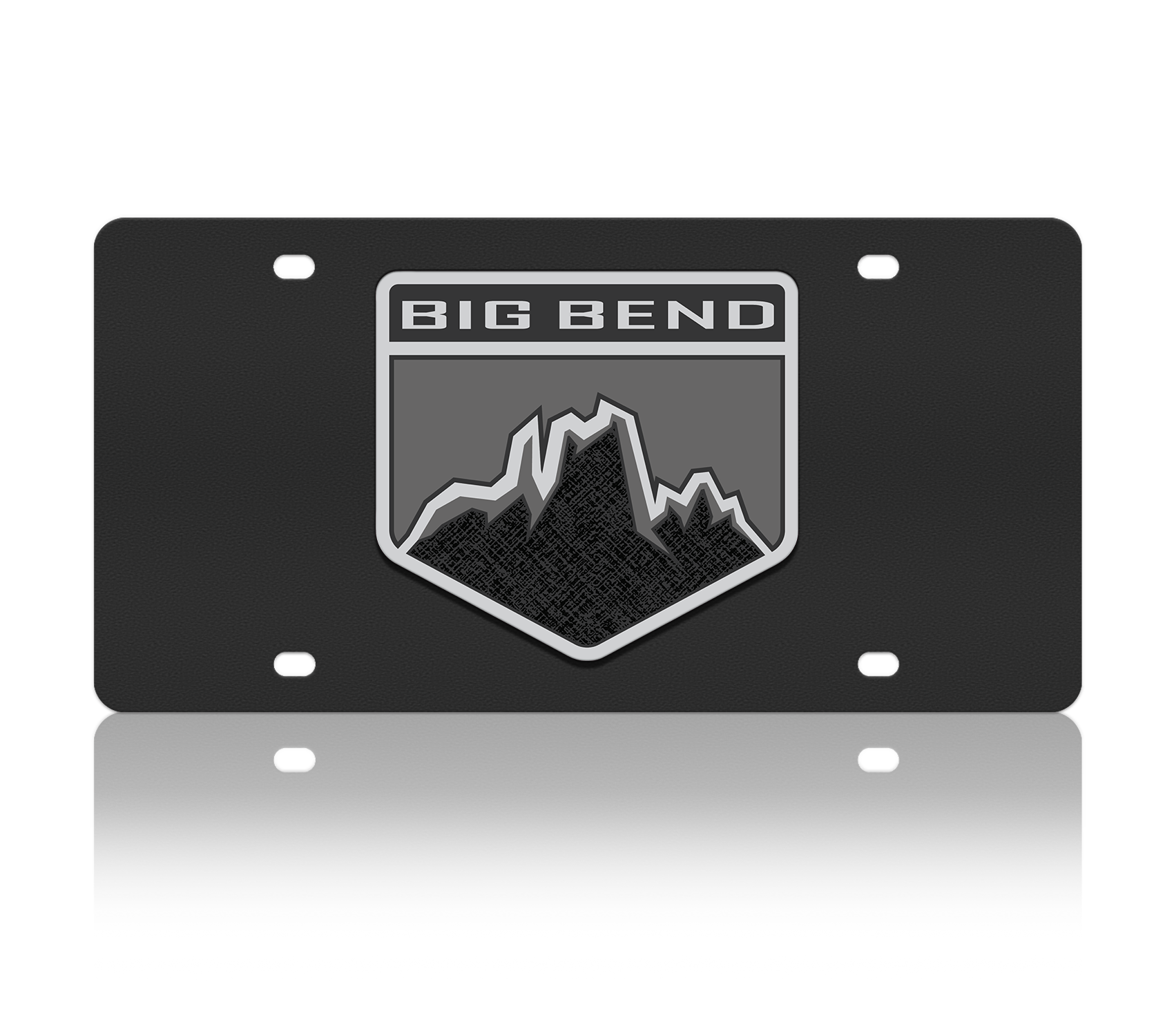 Ford Big Bend Carbon Steel License Plate