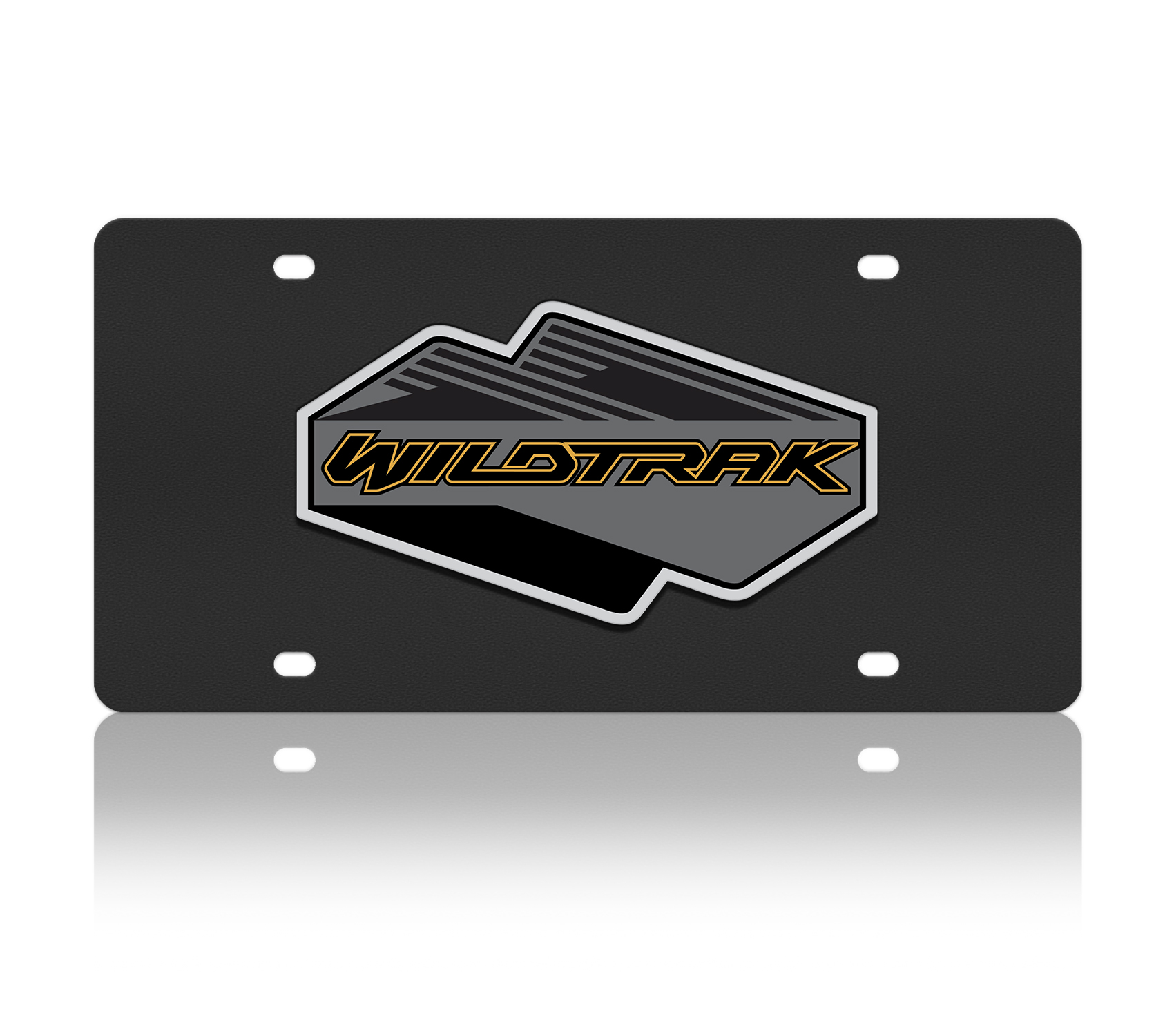 Ford Wildtrak Carbon Steel License Plate