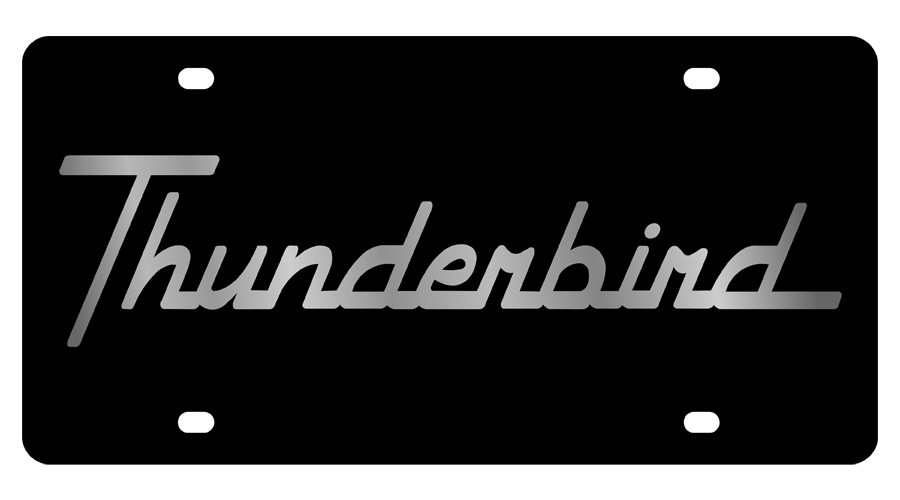 Ford Thunderbird Carbon Steel License Plate