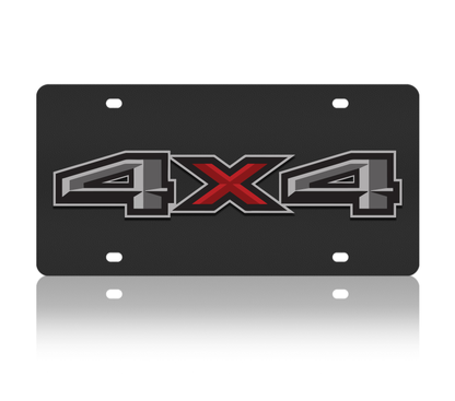 Ford 4x4 Carbon Steel License Plate