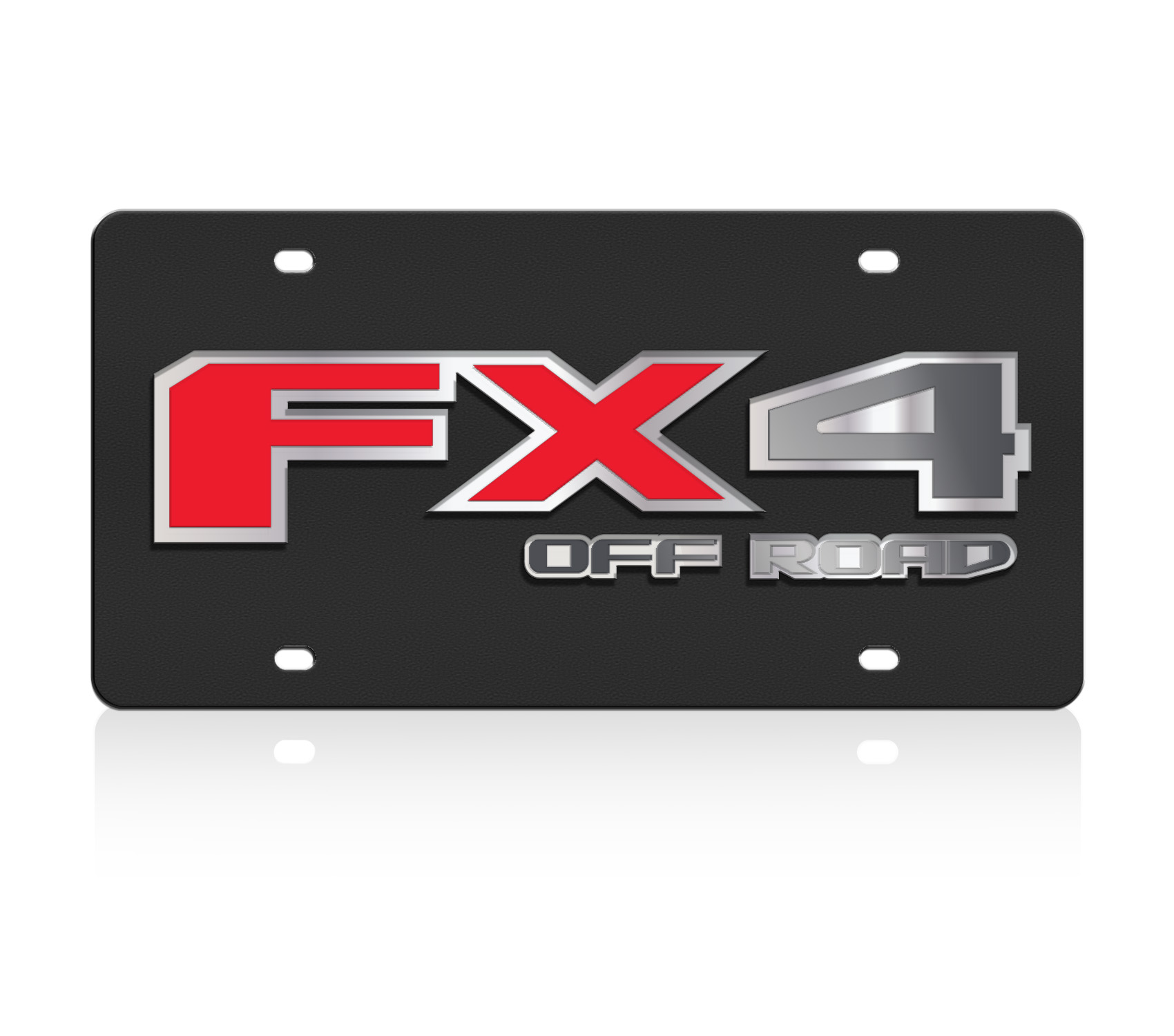 2015 Ford FX4 Off Road Carbon Steel License Plate