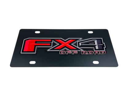 Ford FX4 Carbon Steel License Plate