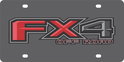 Ford FX4 Carbon Steel License Plate