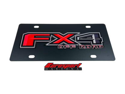 Ford FX4 Carbon Steel License Plate