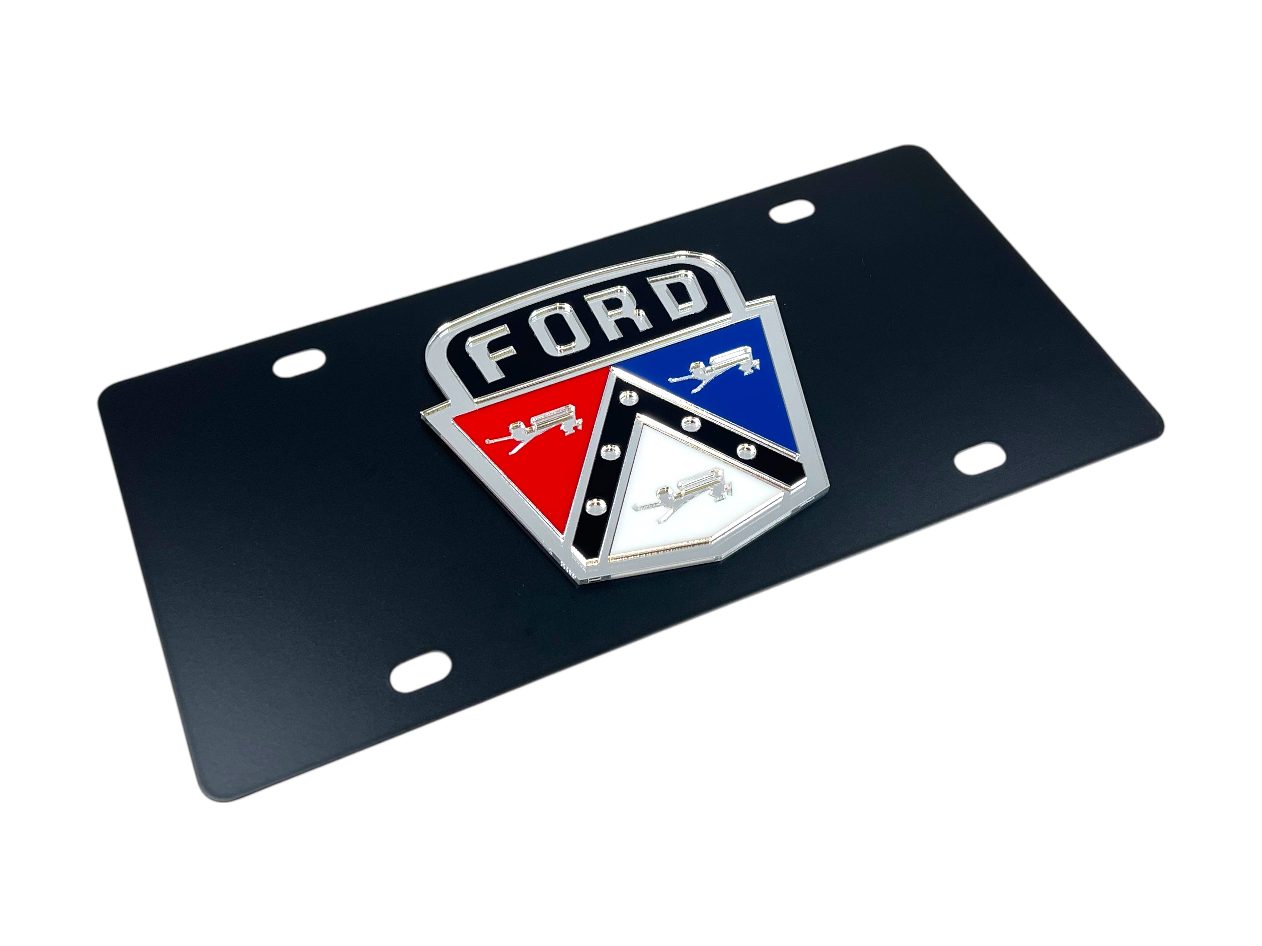 Ford Retro Carbon Steel License Plate Frame