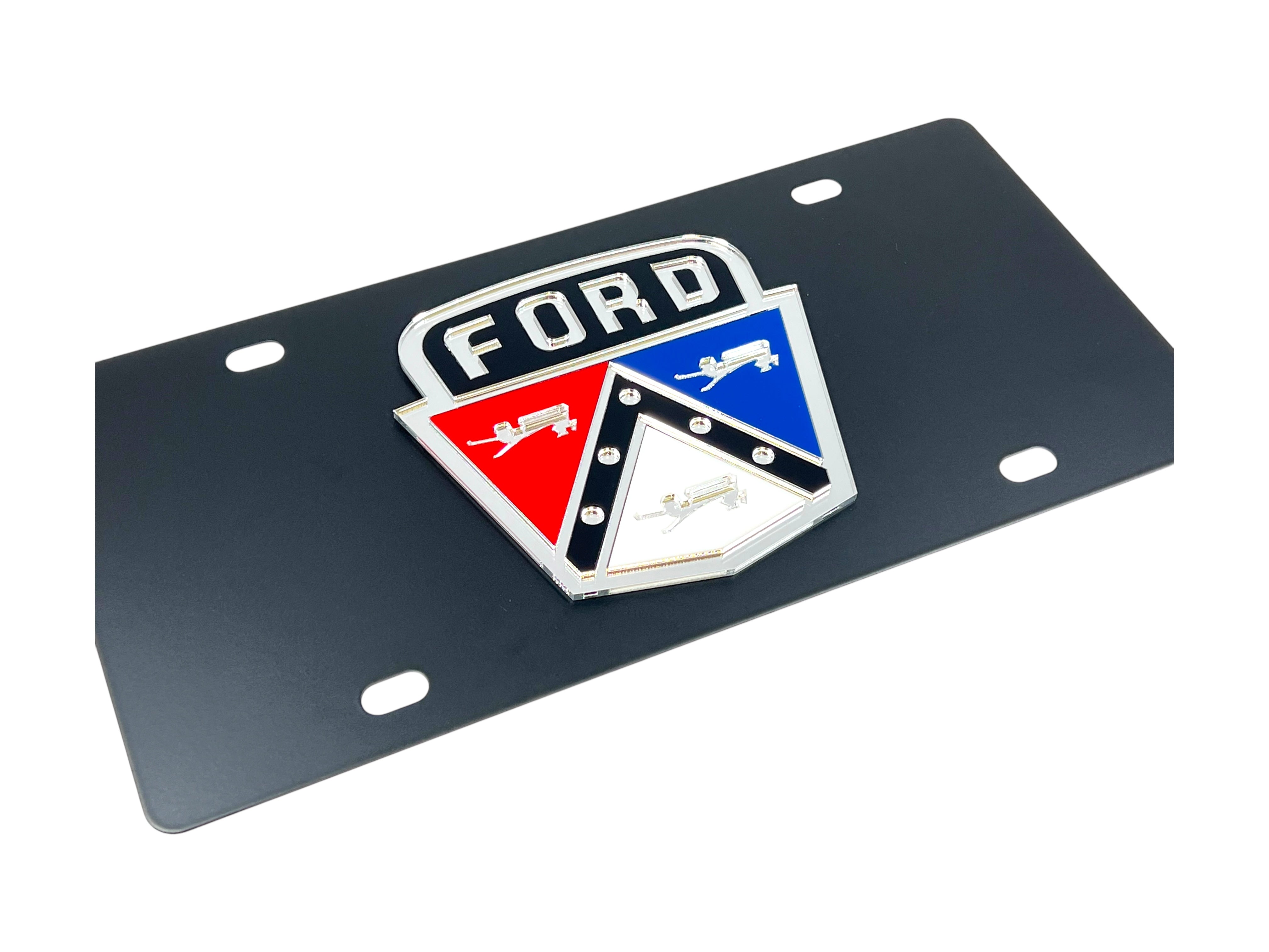 Ford Retro Carbon Steel License Plate Frame