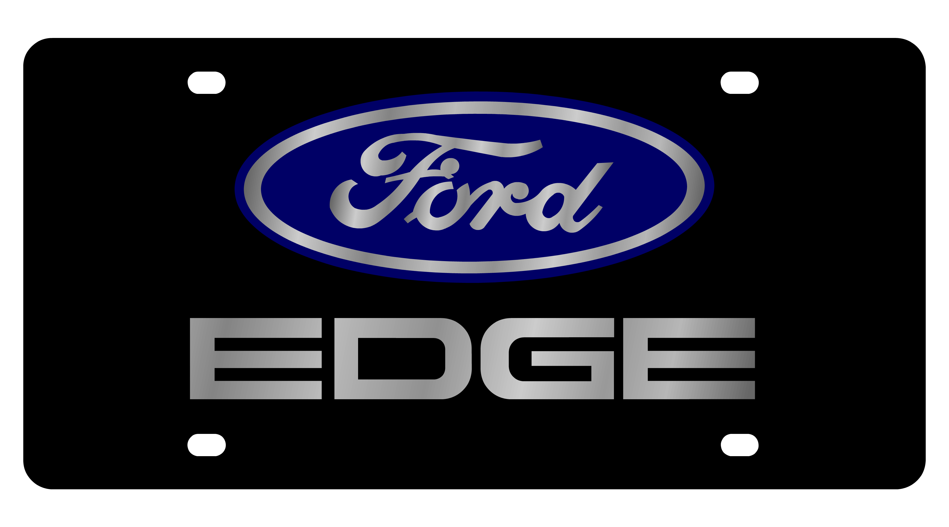 Ford Edge Carbon Steel License Plate