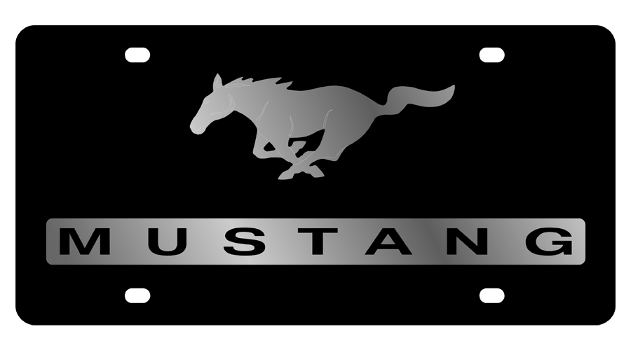 Ford Mustang Carbon Steel License Plate