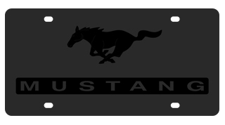 Ford Mustang Carbon Steel License Plate