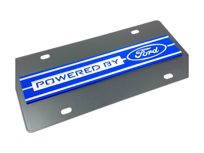 Powered By Ford Carbon Steel License Plate