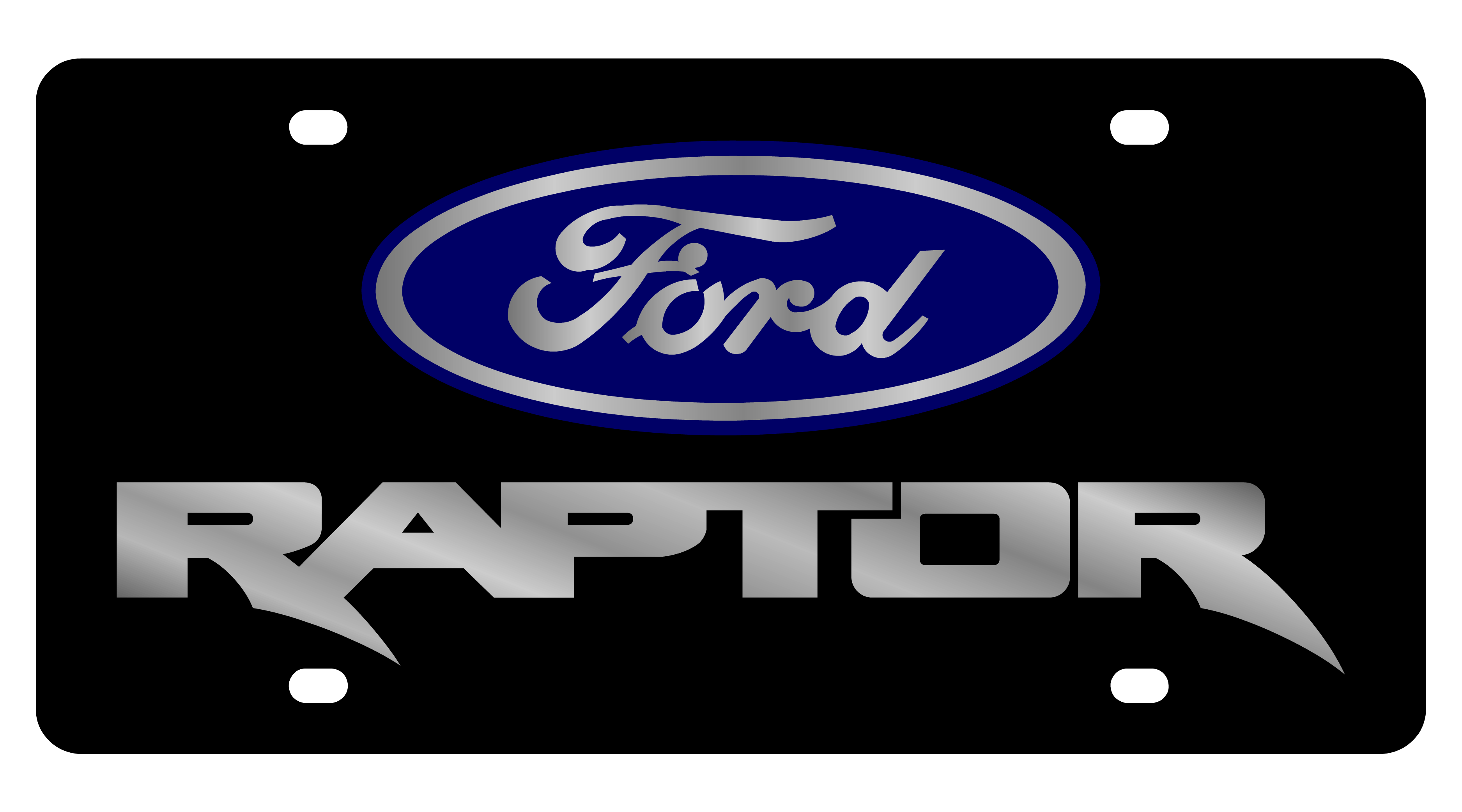 Ford Raptor Carbon Steel License Plate