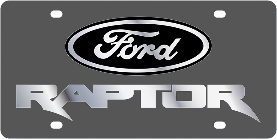 Ford Raptor Carbon Steel License Plate