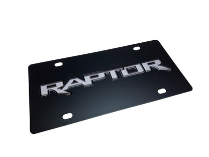 Ford Raptor Carbon Steel License Plate