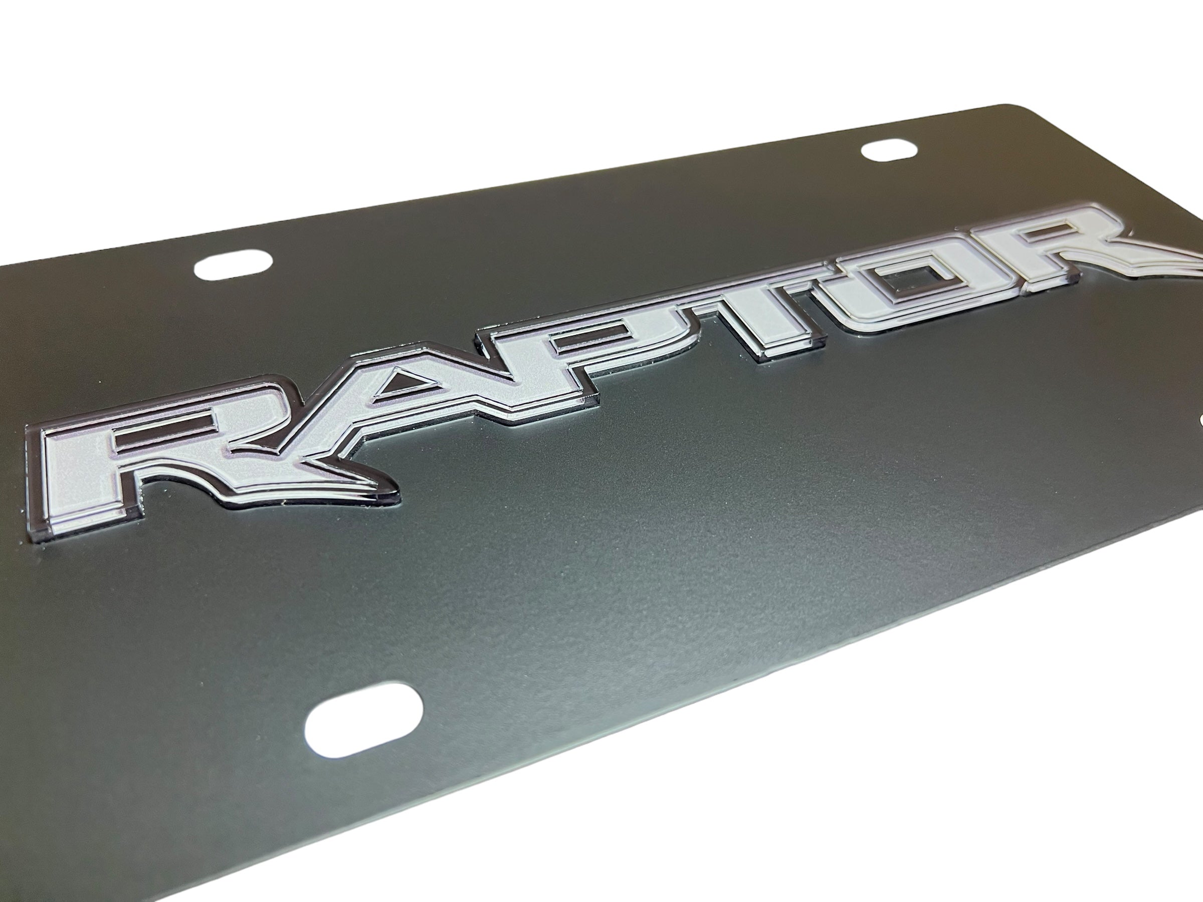 Ford Raptor Carbon Steel License Plate