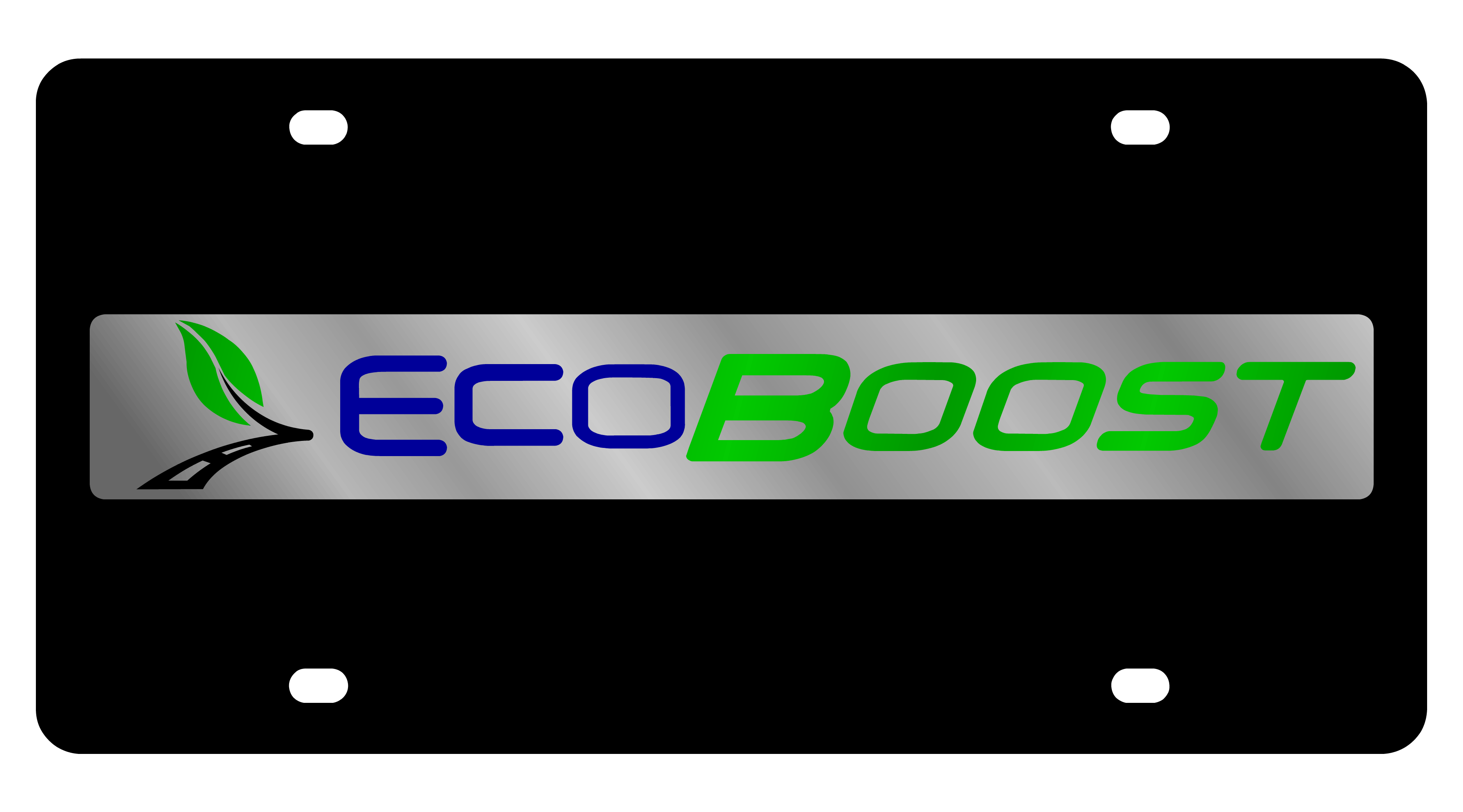 Ford EcoBoost Carbon Steel License Plate
