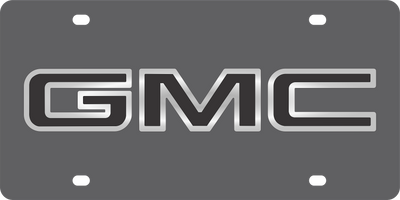 GMC Carbon Steel License Plate