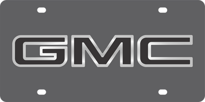 GMC Carbon Steel License Plate