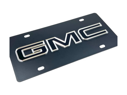 GMC Carbon Steel License Plate