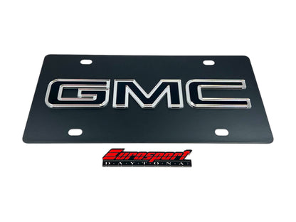 GMC Carbon Steel License Plate