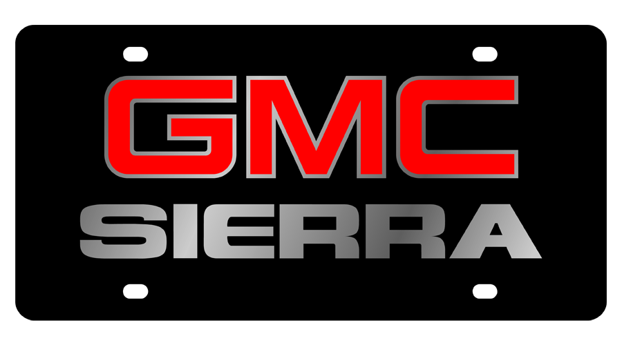 GMC Sierra Carbon Steel License Plate