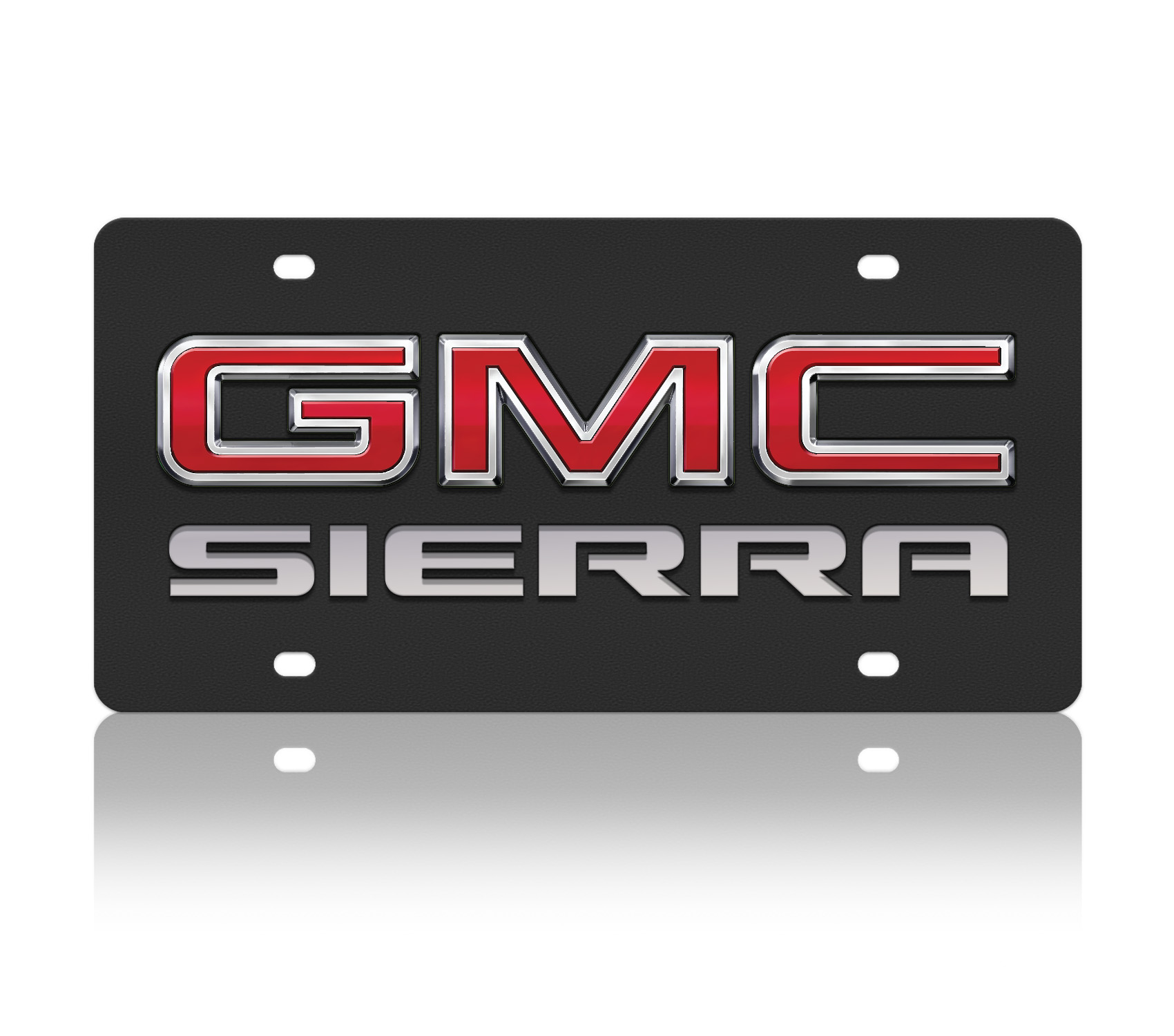 GMC Sierra Carbon Steel License Plate