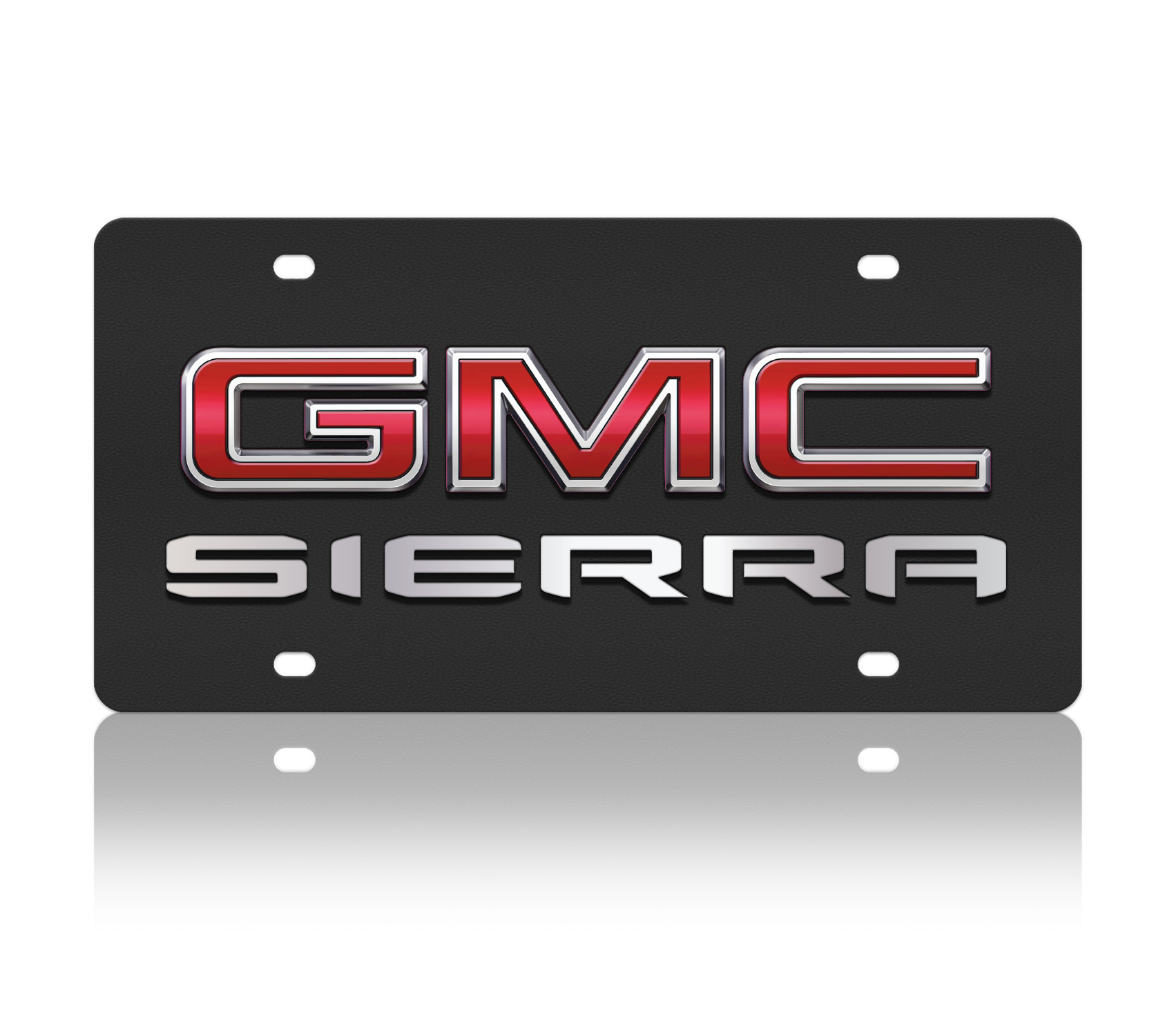 2019 GMC Sierra Carbon Steel License Plate