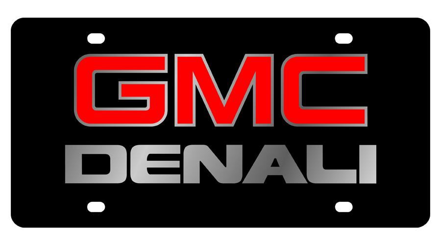 GMC Denali Carbon Steel License Plate