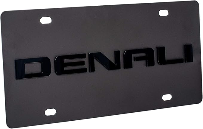 a metal license plate with the word denalli on it