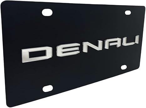 2019 GMC Denali Carbon Steel License Plate