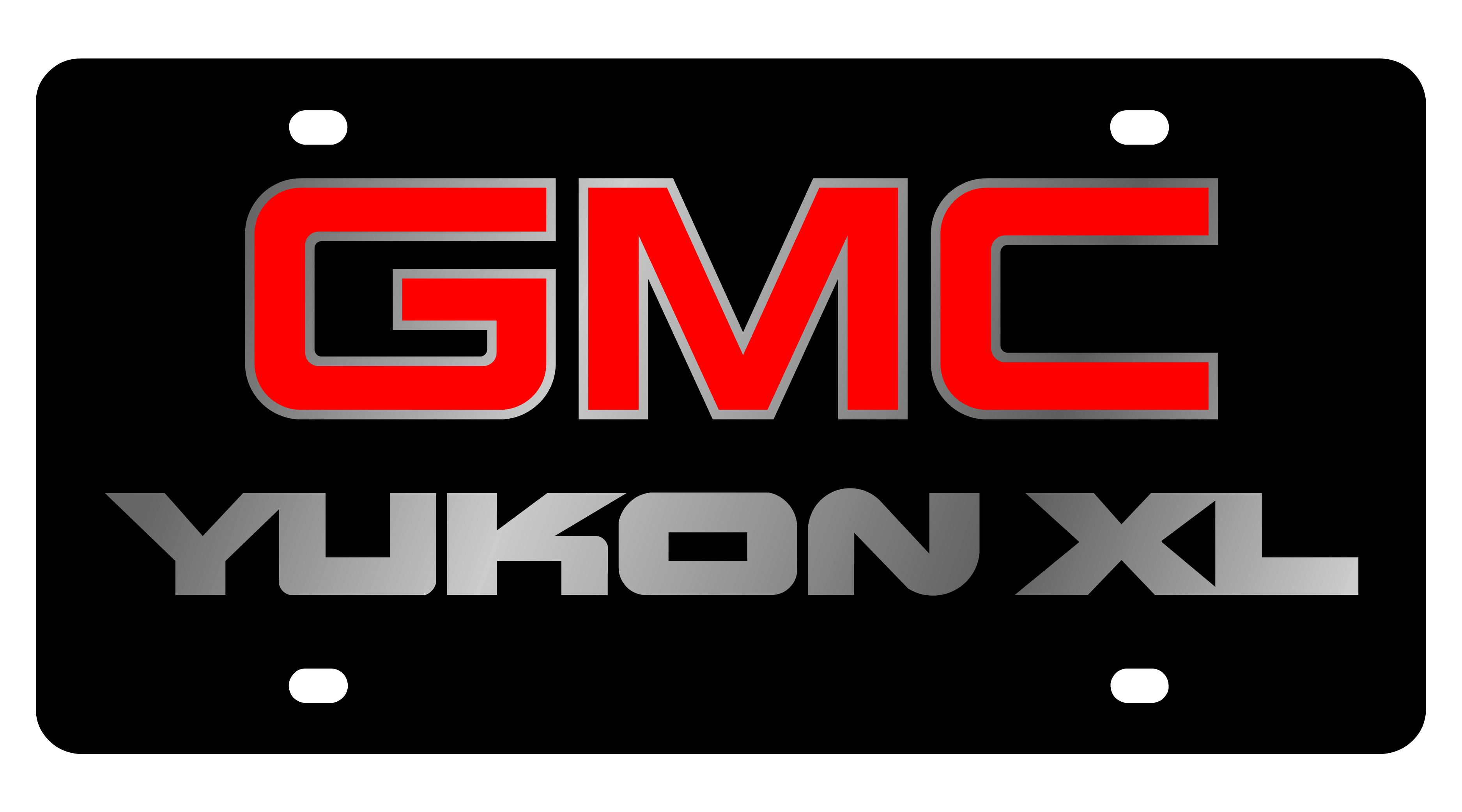 GMC Yukon XL Carbon Steel License Plate