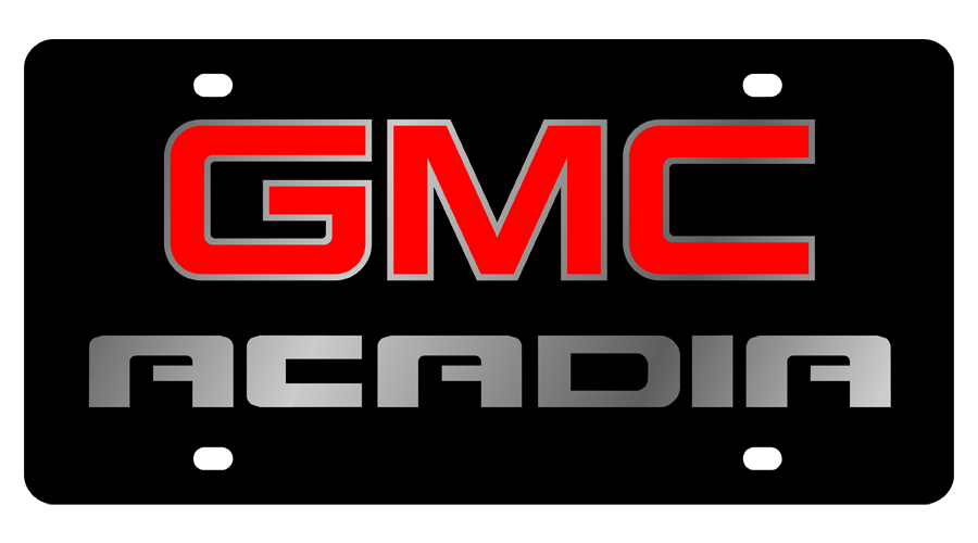 GMC Acadia Carbon Steel License Plate