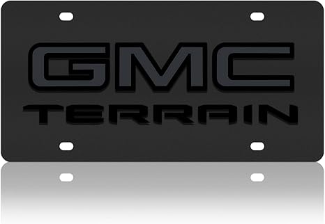 2019 GMC Terrain Carbon Steel License Plate