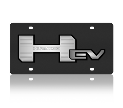Hummer EV Carbon Steel License Plate