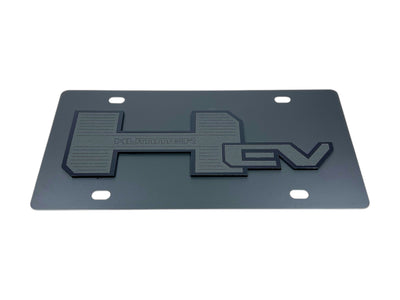 Hummer EV Blacked Out Carbon Steel License Plate