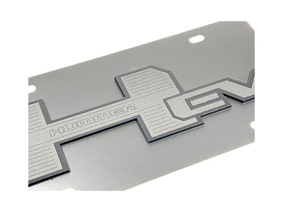 Hummer EV Blacked Out Carbon Steel License Plate