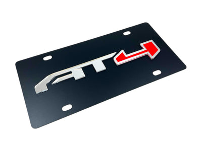GMC AT4 Carbon Steel License Plate