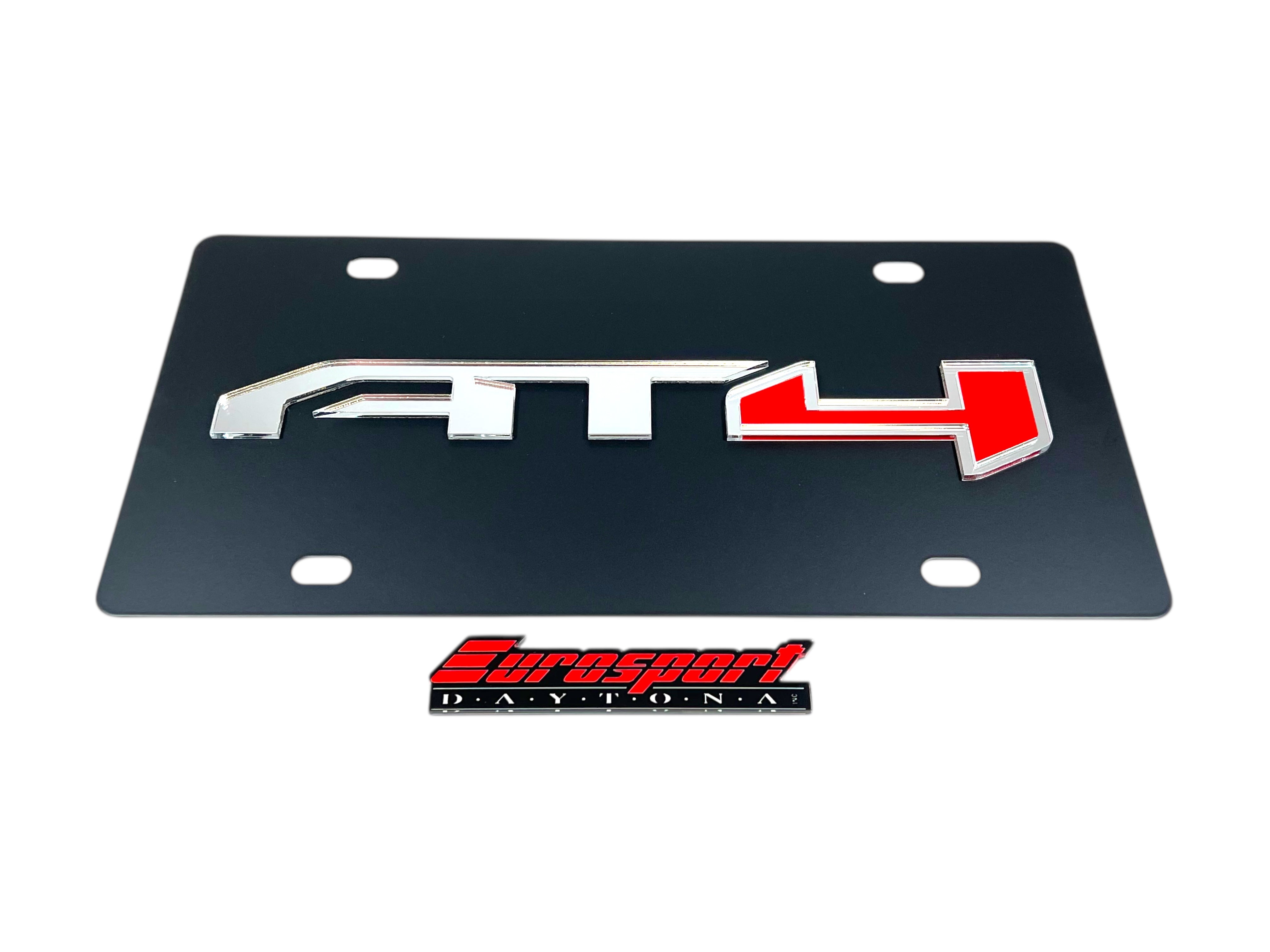 GMC AT4 Carbon Steel License Plate