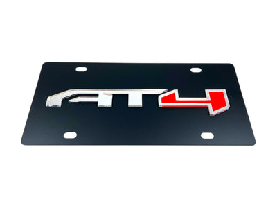 GMC AT4 Carbon Steel License Plate