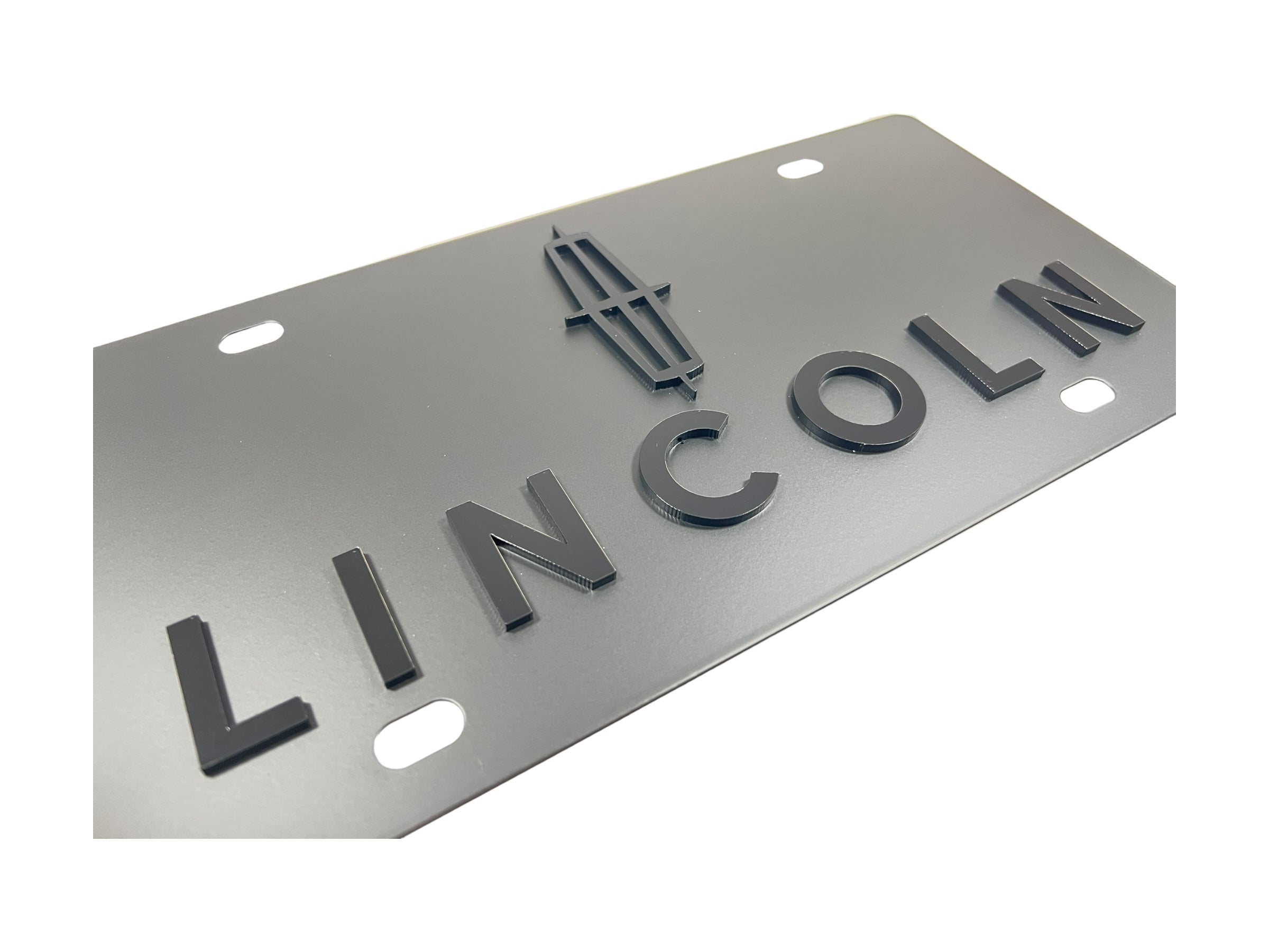 Lincoln Carbon Steel License Plate