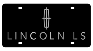 Lincoln LS Carbon Steel License Plate