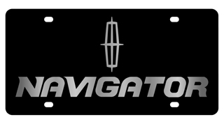 Lincoln Navigator Carbon Steel License Plate