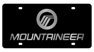 Mercury Mountaineer Carbon Steel License Plate