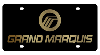 Mercury Grand Marquis Carbon Steel License Plate