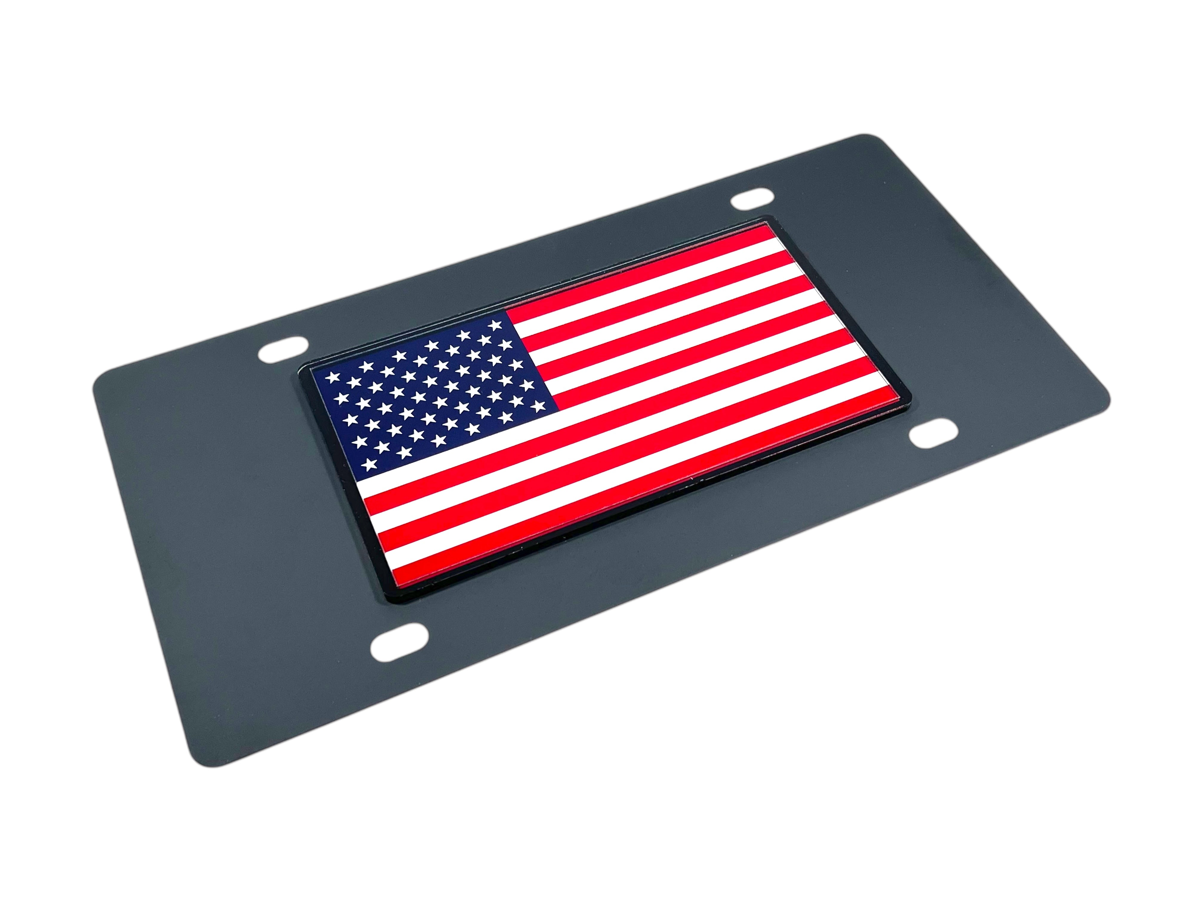 American Flag Full 50 Star License Plate